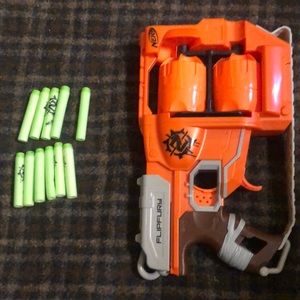 Nerf flip fury toy gun